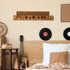 Vinyl Record Stand Rustic Wood Wall Mounted Album Storage Rack Display Easy To Install for