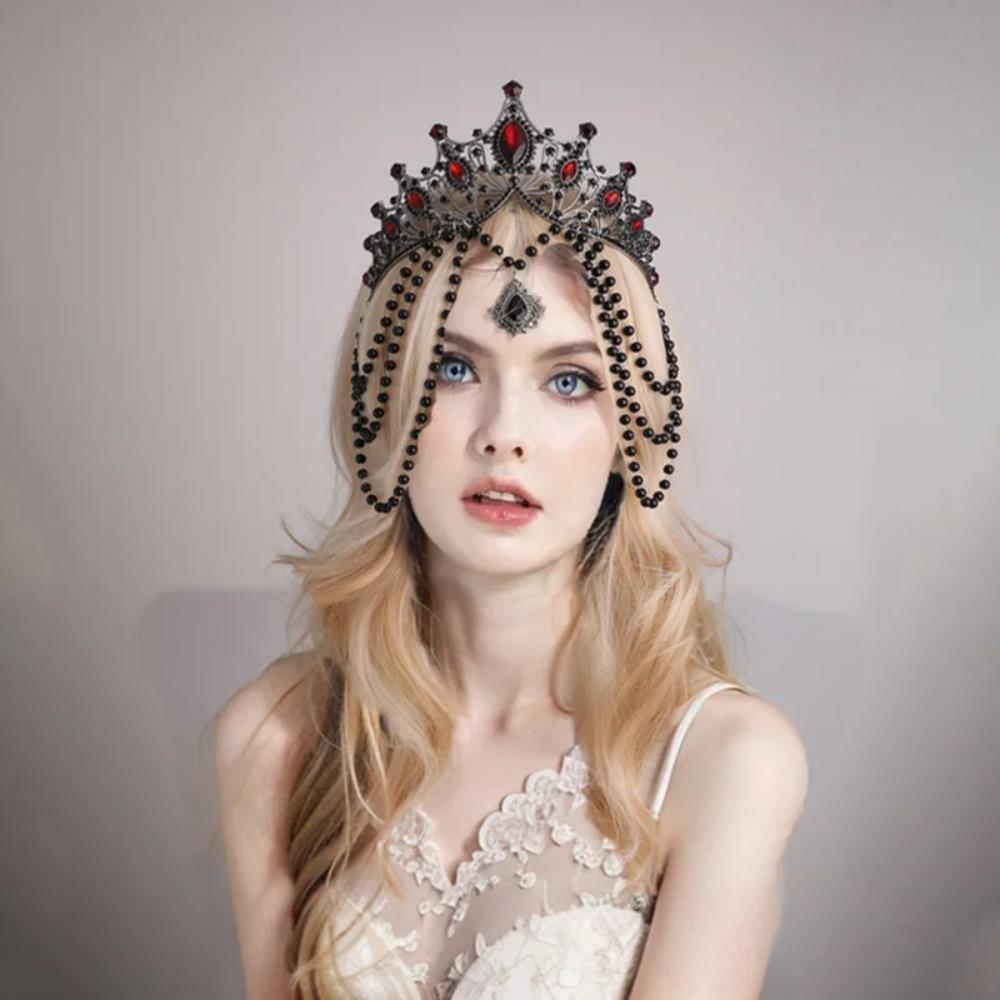 Luxury Gothic Crowns Headpiece Stage Performance Goddess Halo Headwear Dress Accessories