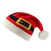 Fashion Fur Pom Poms Christmas Hat Winter Plush Santa Claus Cap Holiday Thick Beanies Cap for Adults