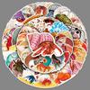 50 Hermit Crab Graffiti Stickers Personalized Cartoon Marine Life Creative Decorative Mobile Phone Case Water Cup Stickers