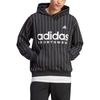 adidas Полосатая толстовка с логотипом, мужские топы, черный IB8381