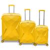 Набор чемоданов из трех предметов Diamond ABS желтый 16625