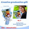 Graduation Season Cartoon Doll Flowers For Couples And Students Creative Gifts Cartoon Knitted Bouquet Doll