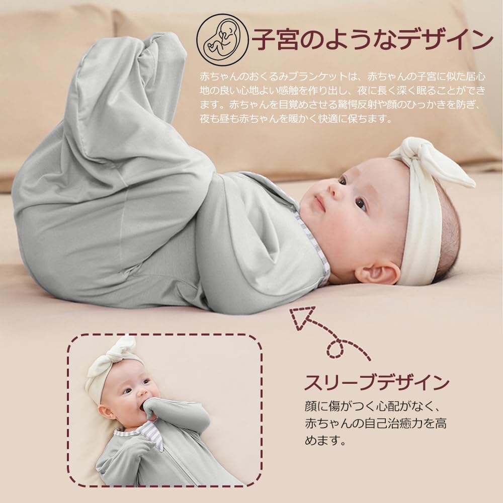 HEARTST Newborn Baby Reflex Baby Swaddle for Nighttime Crying Soft to the Helps Baby Sleep Suitable for Boys and Girls Size M Swaddle, Swaddle, Gift,