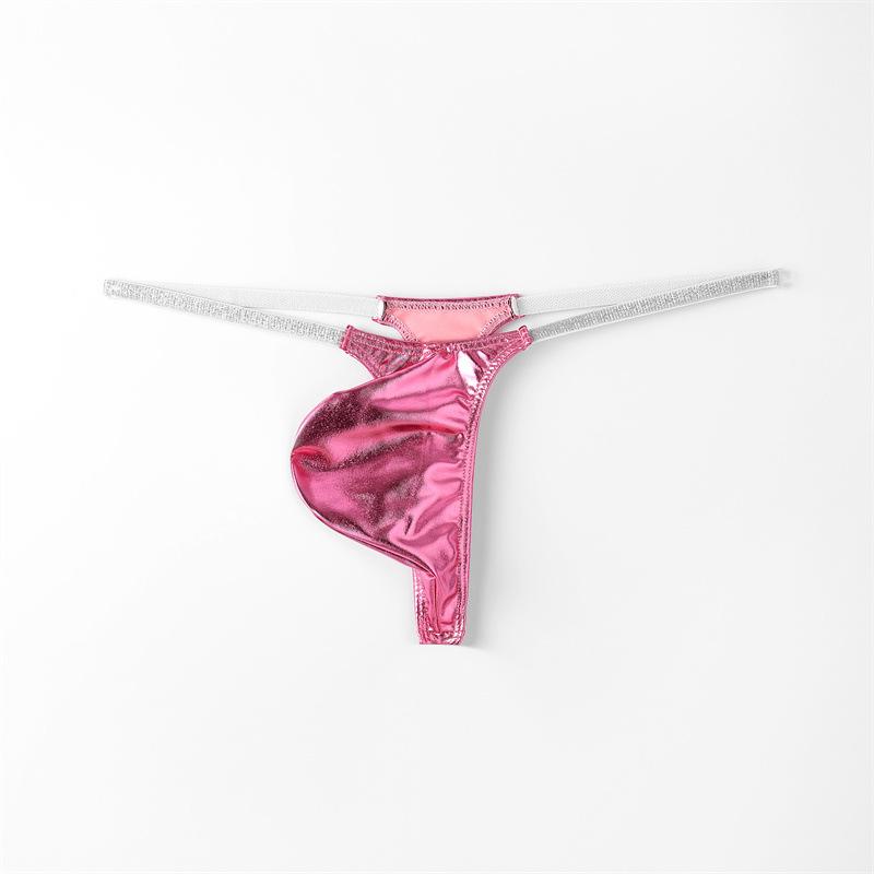 Мужские стринги с мешочком для возбуждения, с низкой посадкой, сексуальные, с узким бедром, тонкое мужское сексуальное нижнее белье