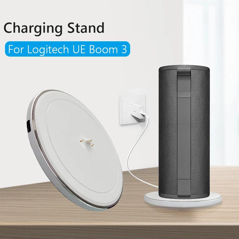 Professional Charging Stand Pad Speaker Charger Station for Logitech Ears Boom 3 Speaker Charger Stand Pad for UE Megaboom 3