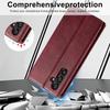 LC.IMEEKE For Samsung Galaxy A34 5G PU Leather Flip Folio Case RFID Blocking Wallet Stand Phone Cover