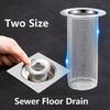 Кухонный сетчатый фильтр из нержавеющей стали для раковины, сетка для волос, слив для пола против засоров, канализационный слив для пола