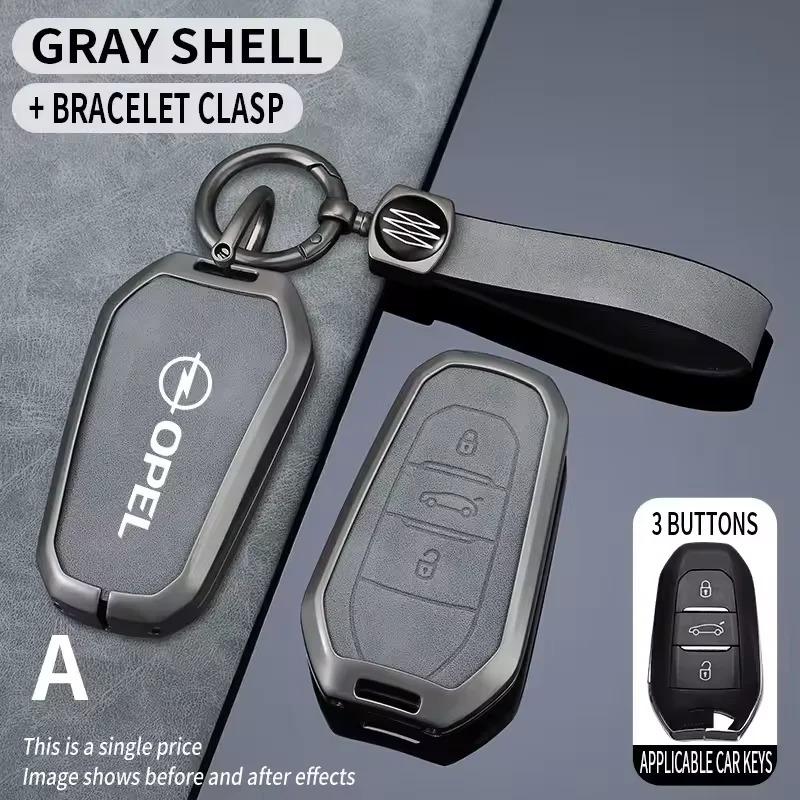 ltzjw3 NEW Car Remote Key Case Fob Cover Holder Shell Bag For Opel Mokka Corsa Astra Combo Grandland Insignia Frontera Accessory