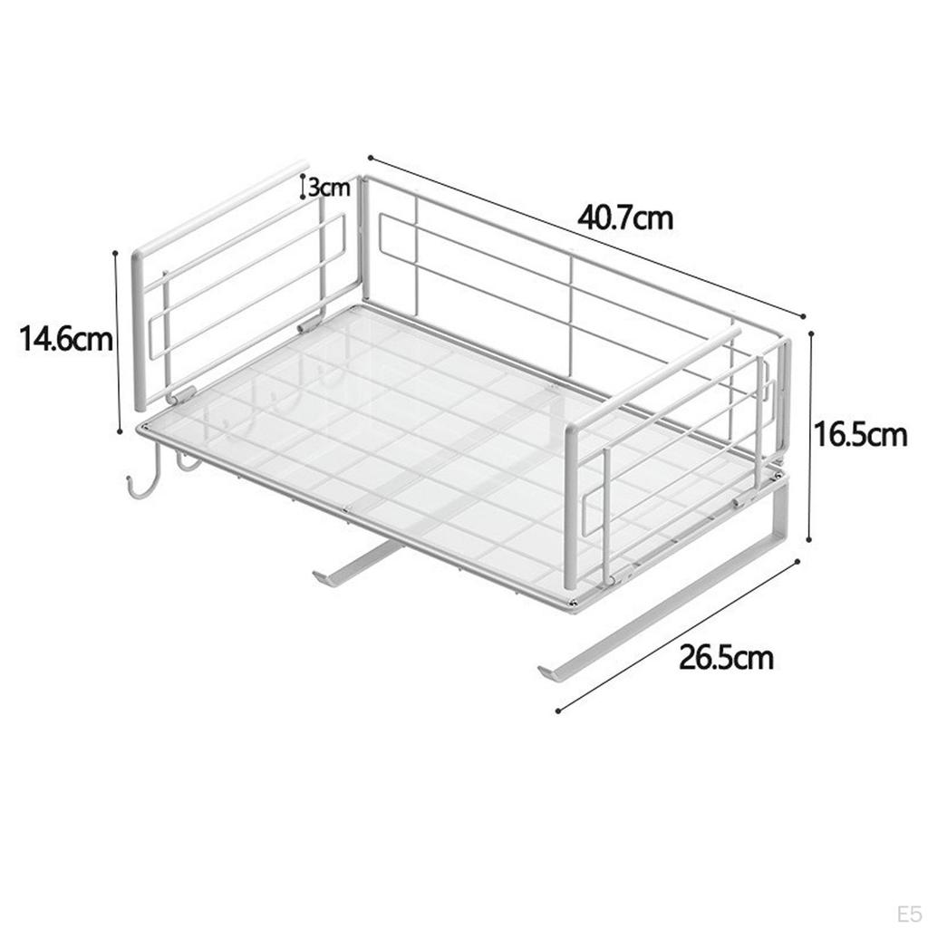 Регулируемая подвесная стойка для хранения вещей на кухне и в кладовой