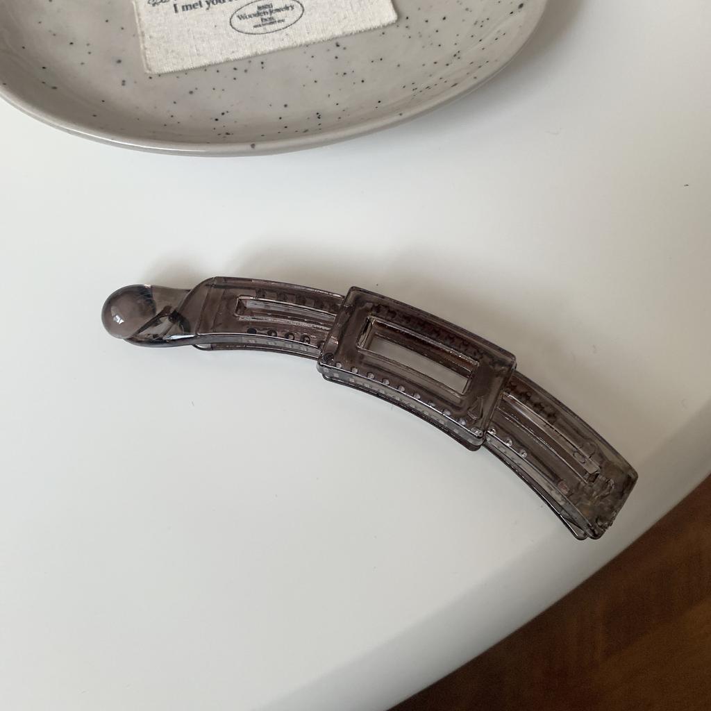 Пластиковая скрученная заколка-банан цвета черепахового панциря, простая винтажная женская заколка для волос