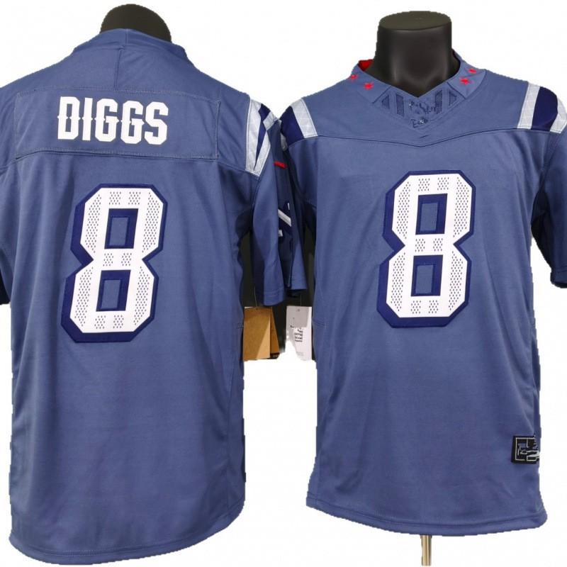 New England Patriots 8 Diggs NFL Football Jersey Mens Gray Authentic Style Team Sport Uniform