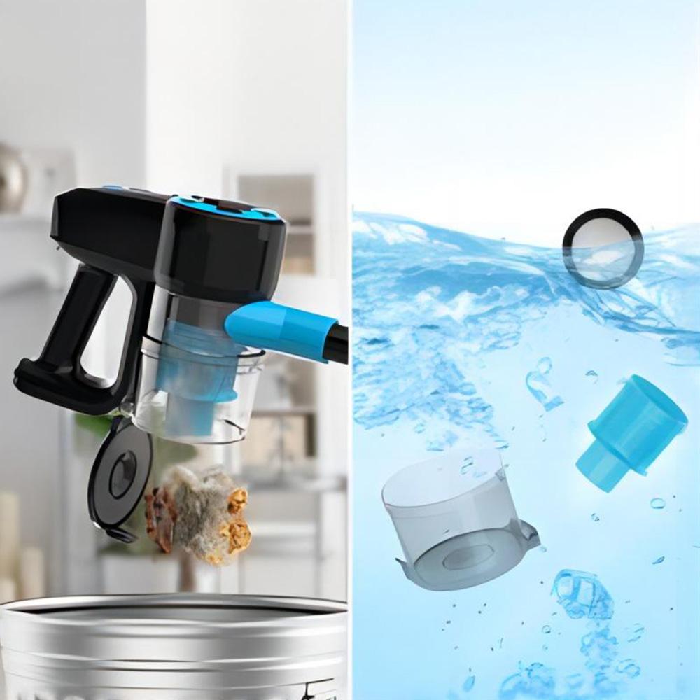 YISORA N3 Cordless Vacuum Cleaner, 17kPa Powerful Suction, 0.7L Dust Cup, 40min Runtime, 2200mAh Capacity, 70dB Noise Level, Light Blue