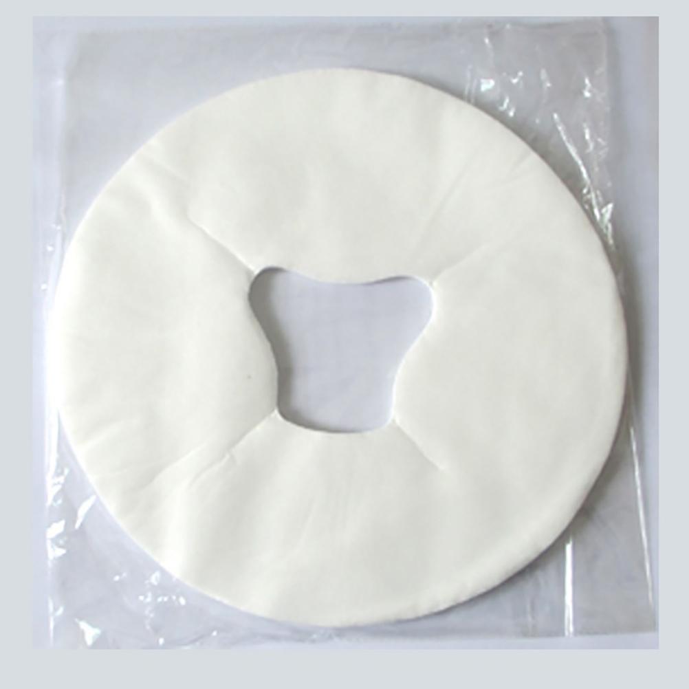 100pcs Disposable Face Covers Non Woven Headrest Covers U Shaped Lying Pillowcase for Massage Table Facial Bed Spas