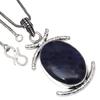 Pendant Blue Sodalite Gemstone Handmade Gift For Her Silver Jewelry 2.25"