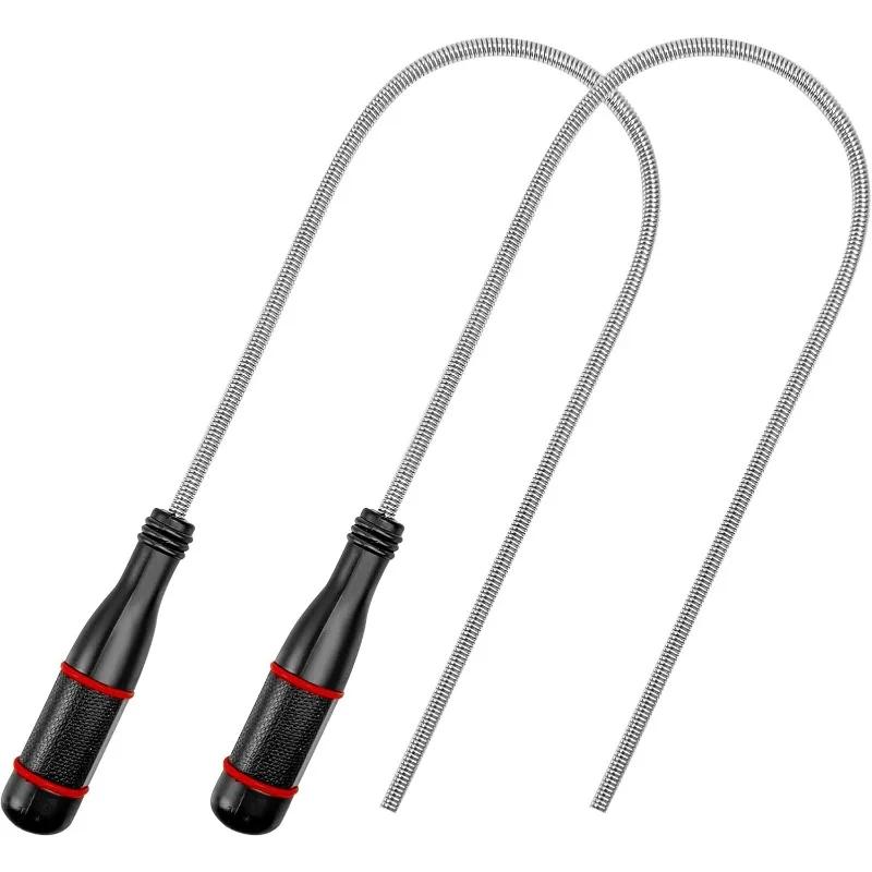 Flexible Magnetic Pickup Tool Bendable Snake Pickup Bendable Suction Bar for Locate Falling Objects Reach Sink Drains Pick Up