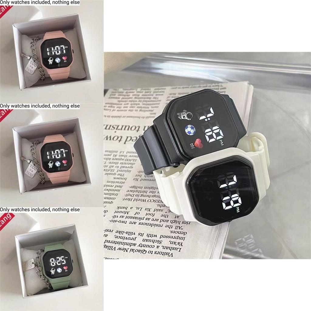 Высокотехнологичные и стильные студенческие спортивные часы с дизайном единорога, водонепроницаемые и со светодиодным дисплеем