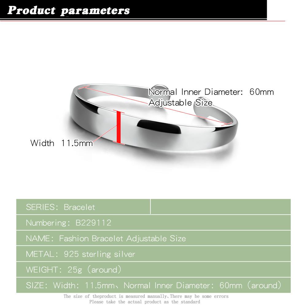Простой изысканный серебряный браслет из стерлингового серебра 925 пробы, модный женский браслет, очаровательный женский браслет, ювелирные изделия в китайском стиле