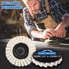 1/2/5Pcs 4.5 Inch/5 Inch Wool Felt Flap Polishing Disc Wool Round Polishing Buffing Wheel Pad for Metal Marble Stone Furniture Car Wax