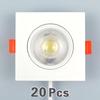 20pcs Led Downlight 5W 7W 9W 12W 110V/220V Ceiling Lamp Recessed Down Light Round/Square Leds Panel Light Spotlight