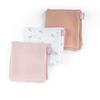 Набор из 3 пеленок - DOOMOO - Органический хлопковый муслин - Сертифицировано Oeko-Tex - Розовый