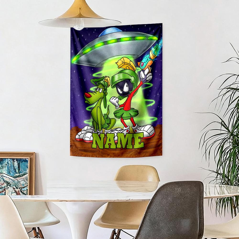 Warnermedia Custom Your Name Wall Decor Tapestry Art For Pet Memorial Birthdaywedding Party Backdrop Family Gift