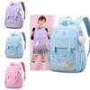 Unicorn Printed Rainbow Childrens Backpack Large Capacity Schoolbag Lightweight