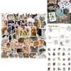 Cute Cat Doodle Stickers For Luggage Notebooks Water Bottles And More! Waterproof And Adhesive.