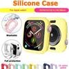 Case for Apple Watch Series 8 7 6 5 4 3 SE 2 Soft Silicone Cover Case for iWatch Slim Tpu Bumper Protector 38 40 41MM 42 44 45MM