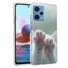 Розовый Кот Чехол для Телефона на Руку Для Redmi Note 13 12 14 15 Pro Plus 13R 11 11T 11E 11S 10 Pro 10S 9 9S Чехол Силиконовый Прозрачный ТПУ Capa Чехлы