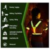 LED Reflective Running Vest,Adjustable Elastic Running Gear LED Light Up Vest Perfect for Running,Walking,Cycling