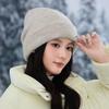 Зимняя теплая флисовая утолщенная шапка с горячими бриллиантами, защита ушей, шапка-пуловер, модная вязаная шапка