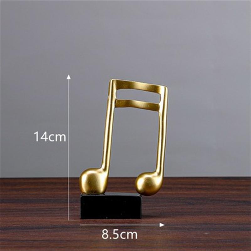Творческие музыкальные ноты украшения музыкальное искусство украшения гостиной скульптуры из смолы украшения настольная мебель