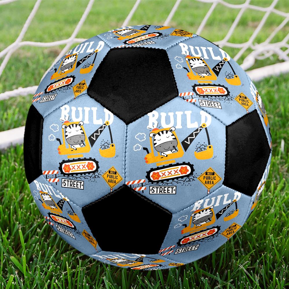 excavator Theme Size 5 Soccer Ball, Suitable for Both Indoor and Outdoor Matches, a Gift Suitable for Everyone.