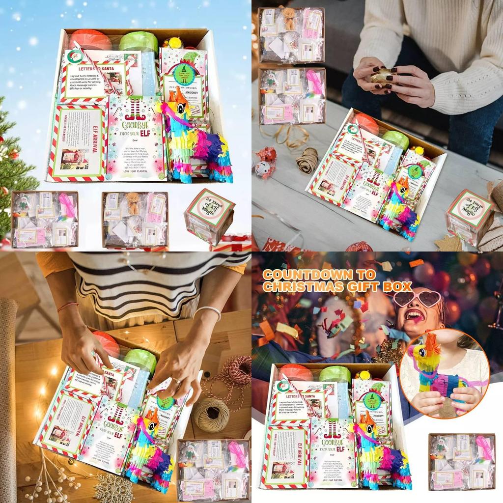Delightful 2024elf Kit Featuring 24 Days Of Christmas Adorable Diy Decoration Pieces