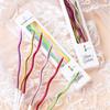 6PC/Box Creative Curved Cake Candles Best Wishes Birthday Curve Candles Colorful Wedding Party Birthday Cake Decorative Supplies