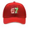 Christmas  Candy Cane Numbers Reindeer Snowflakes Sandwich Baseball Cap Sun Cap Outdoor Workouts Hat