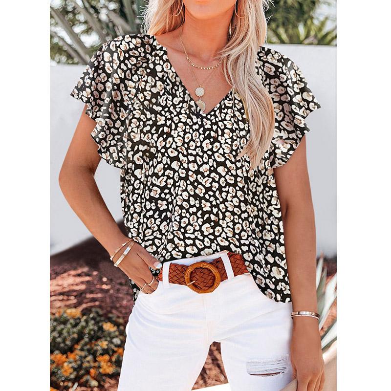 Свободная футболка женская футболка с цветочным принтом модная уличная футболка женская одежда короткий рукав