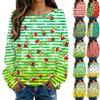 Christmas Sweatshirts For Women Knit Sweater Cute Shirt Fall Crewneck Pullover Tops