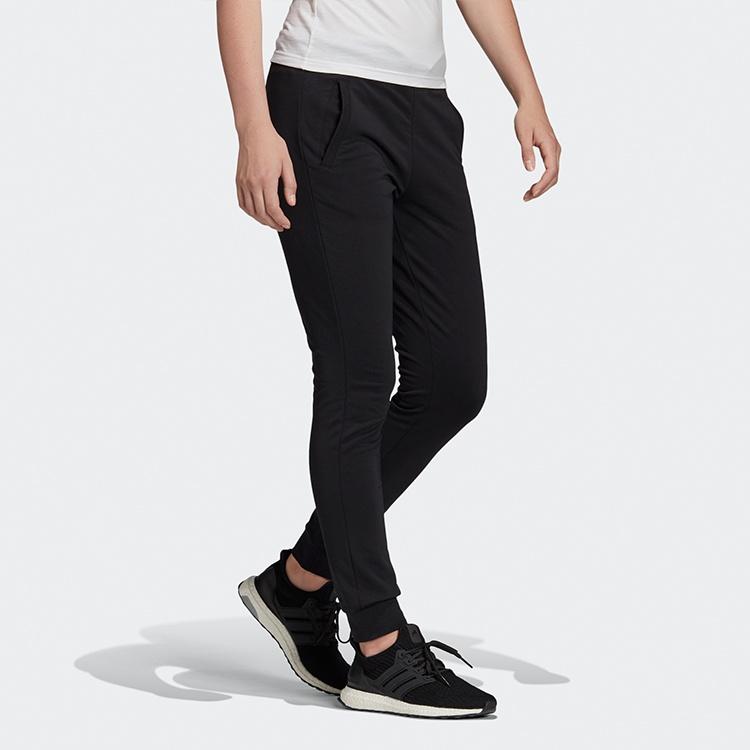 adidas Трикотажные спортивные штаны женские черные FS8991