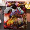 Fashion Wolf Pattern Bedding Sets Animal Duvet Cover Set Queen King Size Quilt Cover Pillowcase 2/3PCS Polyester Comforter Cover