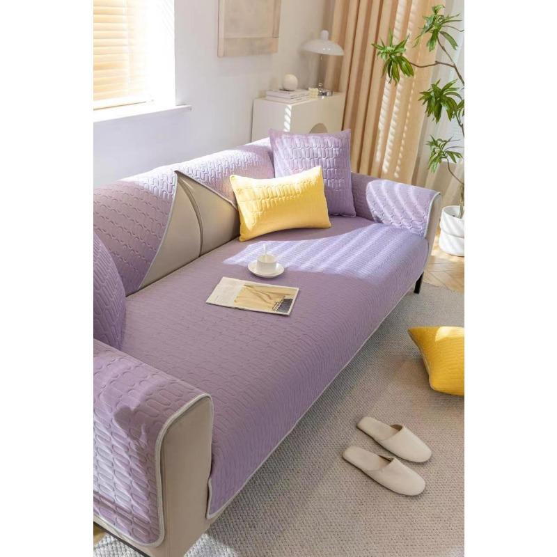 Ice Silk Sofa Cushion Four Seasons Universal Non-Slip Mat Sofa Cover Slipcover Summer Summer High-End Cover Cloth