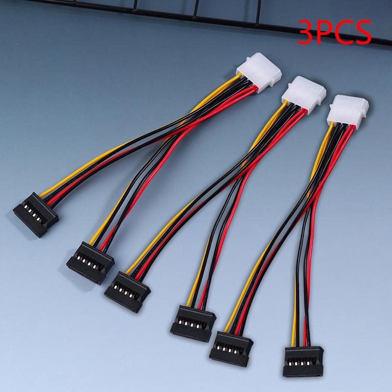 IDE Molex 4-контактный к 2 x SATA Кабель питания Serial ATA Y-разветвитель Двойной удлинитель для жесткого диска Адаптер Разъем