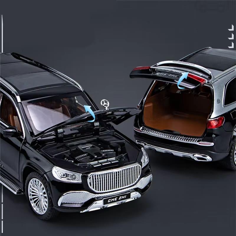 1:24 Maybach GLS600 Alloy Luxury Car Model Simulation Литая металлическая игрушечная машинка Модель автомобиля Звук и свет Детская игрушка Мальчик Подарочная коллекция Украшения
