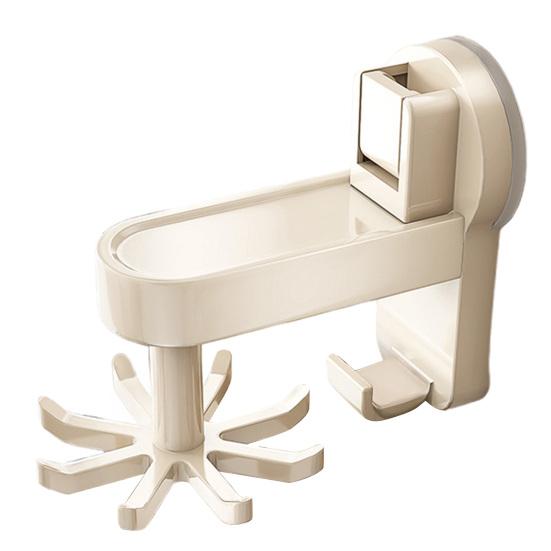 Присоска держатель для посуды прочный несущий простой монтаж настенный кухонный вращающийся на 360 градусов