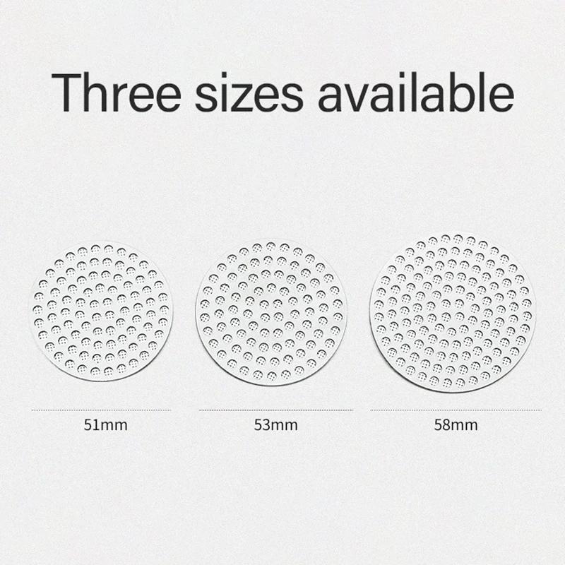 51/53/58mm Reusable Coffee Puck Screen Stainless Steel Double Layer Fine Filter Screen Espresso Accessories KFGL02