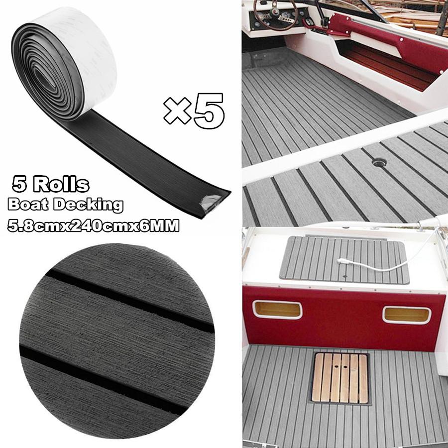 Для Евы Нескользящий коврик 240*5.8*0.6См-Темно-серый Черная полоса*5