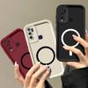 Мягкий чехол из ТПУ в цвете Моранди для Vivo Y50, Y30 4G с железным кольцом для магнитных аксессуаров, противоударная крышка