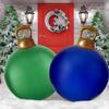 60CM Inflatable Christmas Ball with Handle Thicker PVC Large Solid Color Leakproof Indoor Outdoor Garden Yard Holiday Decoration Xmas Balloon