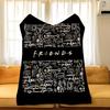 Драма F-Friends Бросьте Фланелевое Уютное С Принтом Одеяло, Портативное, Прочное, Машинная Стирка, Милое, Крутое